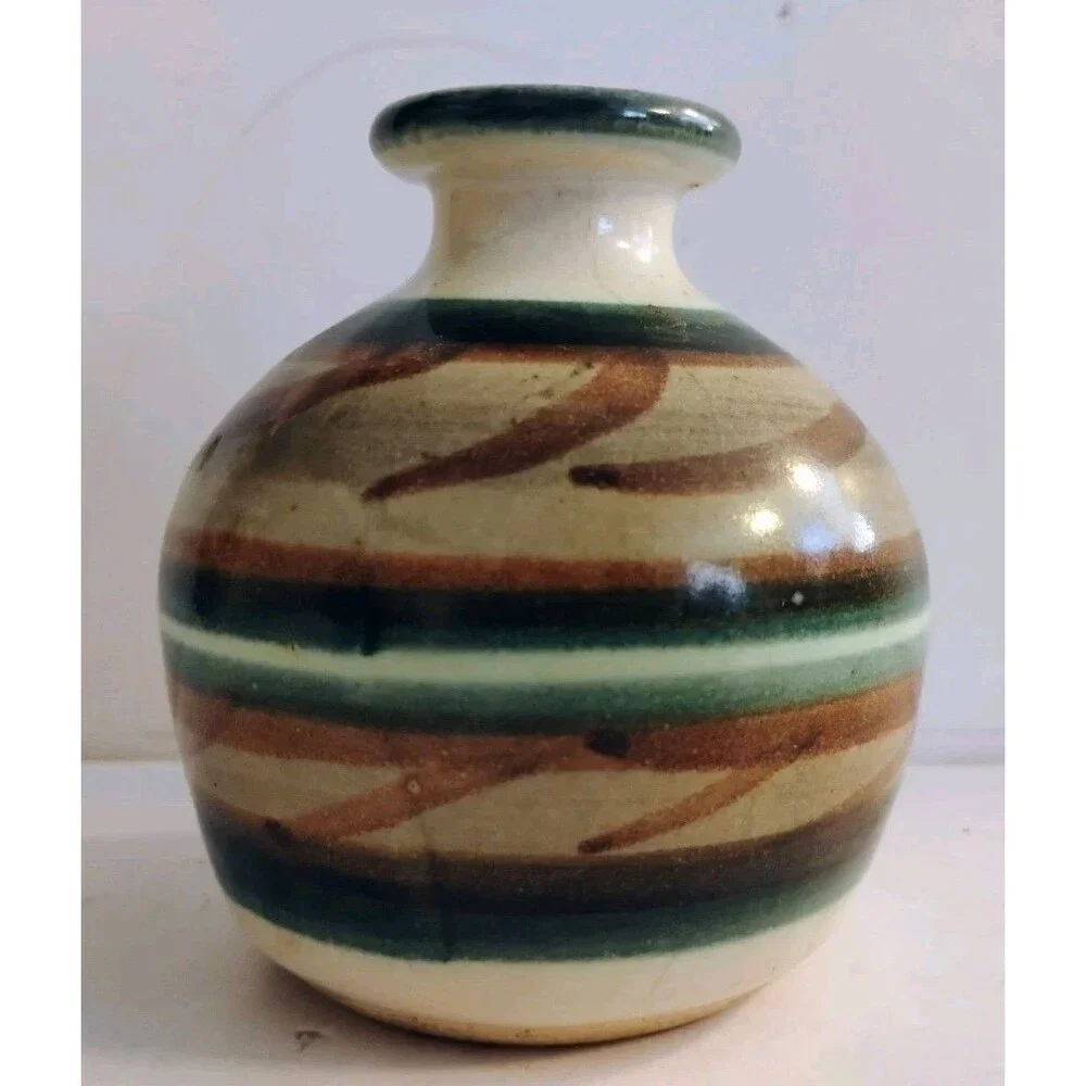 Vintage Studio Art Pottery Mini Bud Vase 3